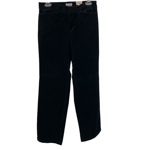 Dockers Ideal Fit Straight‎ Leg corduroy Pants Black cotton women’s size 4 New - Picture 1 of 10